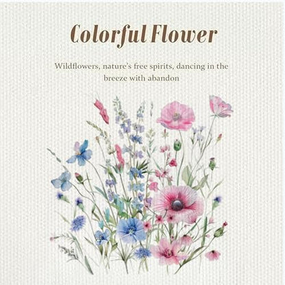 Canvas Tote Bag with Zipper Handles for Women Bridesmaid Birthday Wedding Mother Ladies Shopping Gift Bags - color: Flower-3