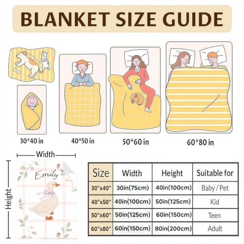 Personalized Strawberry Goose Blanket, Custom Baby Throw Gift - color: #Ver15