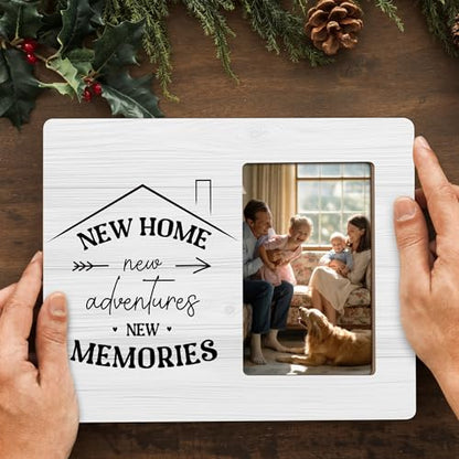 Housewarming Gifts New Home Picture Frame, First Time House Owner Gift, New Apartment Décor Frames Fits 4x6 Photo - color: Green