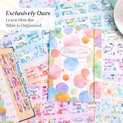 Laminated Bible Tabs for Women, Buble Pink, with Alignment Ruler, 105pcs - style: P-bubble