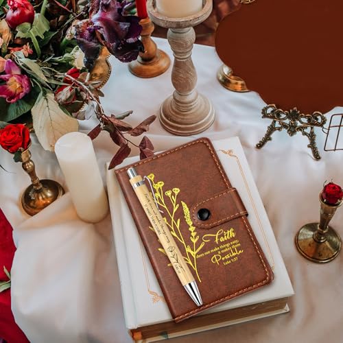Spakon 20 Pcs Christian Prayer Journals with Pens,English Aesthetics - style: English Aesthetics