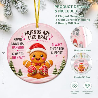 FaCraft Funny Friendship Gifts for Women Bestie Friends Christmas Ornament - color: 1-13 Friendship