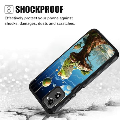 Designed for Moto G Power 5G 2024 Case, Military Grade Heavy Duty 3-Layer Shockproof Full-Body Protective Cover for Motorola Moto G Power 5G 2024 - Frog Under The Moon - color: Frog Under The Moon-1