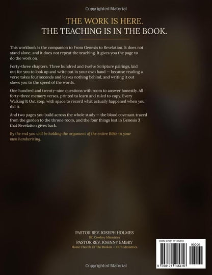 From Genesis to Revelation: The Companion Workbook — A Forty-Three Week Study