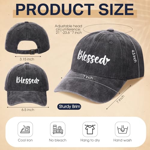 6/12 Pack Christian Hats Bulk for Men Women - style: Style 2
