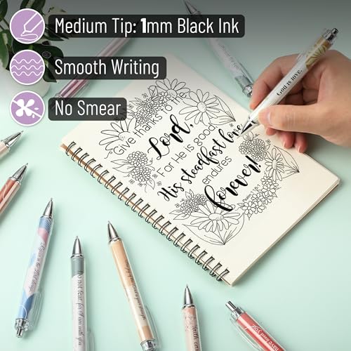 Mr. Pen- Christian Pen Set, 50 Pack, Black Ink, Gradient Ombre - color: Gradient Ombre, Black Ink, size: 50 Pack