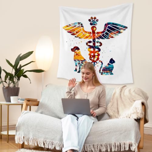 HUGANE Veterinarian Office Tapestry Wall Decor 50x60 Inch - color: colour-13