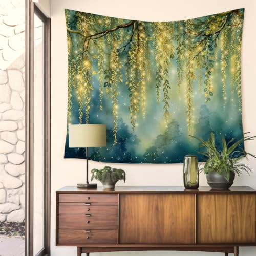 HUGANE Fantasy Willow Tree Tapestry Wall Decor 50x60 Inch - color: Colour-06