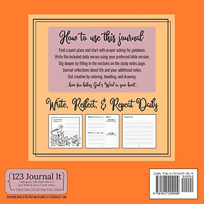 25 Days of Bible Verses for Praise & Thankfulness: A Christian Devotional & Coloring Journal (The Creative Bible Study Workbook Series)