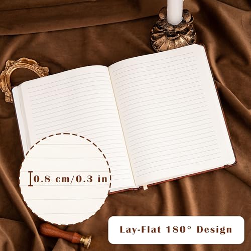B5 Hardcover Journal for Women & Men -Butterfly Aesthetic Lined Notebook - color: Brown