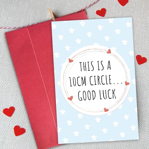 Funny Baby Shower Card for Her, Humorous New Mom Card - 10 cm Circle - color: 3-30