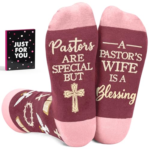 Pastor Appreciation Gifts - Pastor Socks for Men, Spiritual Gift for Pastor - color: Pastor Wife