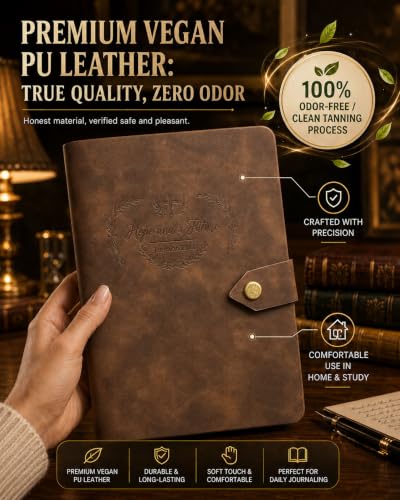 Leather Journal, Jeremiah 29:11 Cover, A5 - color: Jeremiah 29:11
