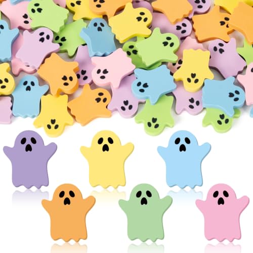 ANGOLIO Halloween Ghost Mini Erasers for Kids Bulk, 60Pcs Party Favors - style: Halloween Ghost