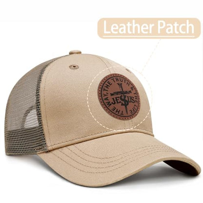 Christian Hats for Men Women Religious Gifts - color: Jesus- Khaki