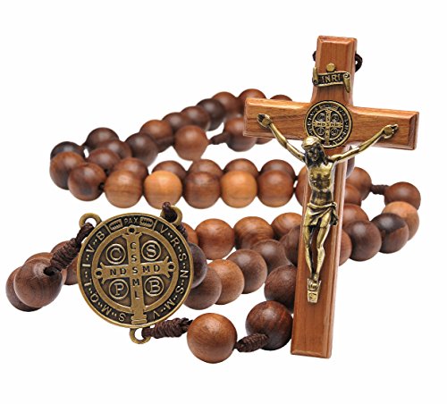 Intercession Wall Display Solid Wood Rosary (St Benedict)