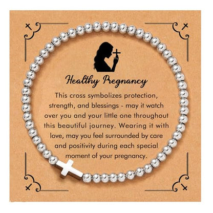 RZKING Cross Bracelet for Women, Christian Gifts for Women Friends Mom - style: Pregnancy