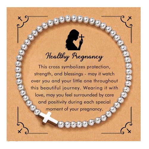 RZKING Cross Bracelet for Women, Christian Gifts for Women Friends Mom - style: Pregnancy