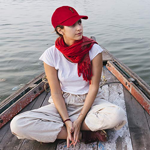 Soft Baseball Hat Embroidered Dad Hat Chaplain Cross Jesus God Christian Faith Men & Ladies Baseball Cap - color: Coral Design Only