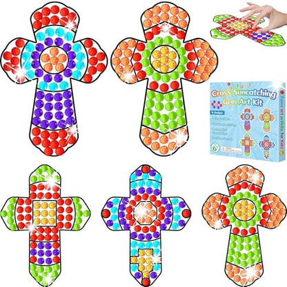 2026 VBS Sunday School Cross Craft Kids Kits Vbs Christian Religious Jesus Church Nativity Summer Ornaments Crafts for Classroom Home Activities Class Game Supplies