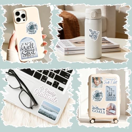 Christian Prayer Board Supplies - 50 Pcs Blue Pink Jesus Stickers - color: Blue Pink