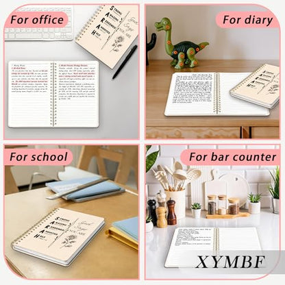 Inspirational Christian Notebook Journal, Positive Affirmation Bible Verse Notebooks for Work, God Says You Are Religious Journal, Hardcover Spiral Notebook 5.5x8.3 Inch - color: Color-1