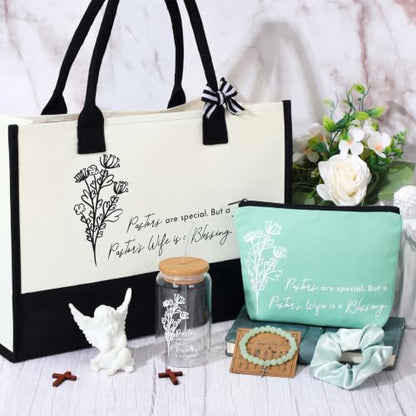7 Pcs Pastor's Wife Appreciation Gifts Christian Set,Sage Green - color: Sage Green