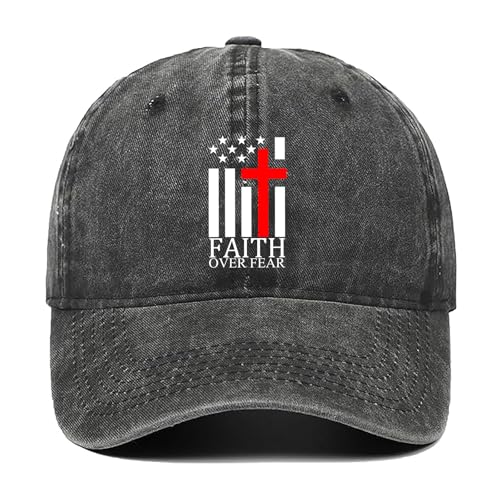 Christian Baseball Cap for Men & Women - Embroidered Jesus Cross Hat, Adjustable Christian Gifts - color: Christian-themed Hats-21