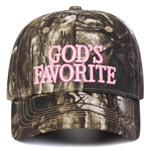 Trendy Embroidered Baseball Cap for Men & Women, Adjustable Snapback Hat for Casual Wear - color: God's Favorite| Pink