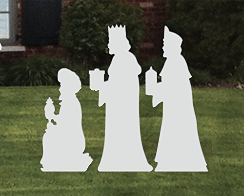 FrontYard Originals All-Weather Three Kings Wisemen Large Nativity Add-On, Waterproof, Made in USA, 45 inches Tall, Durable Material, Simple Assembly, Easy Storage, Yard Nativity Add-On Set.