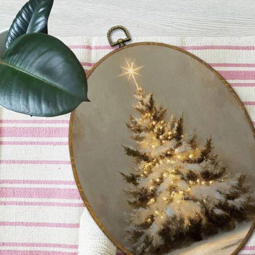 Mcehtle Winter Christmas Tree Wall Art Decor Framed 8.6x11.4 - color: 49
