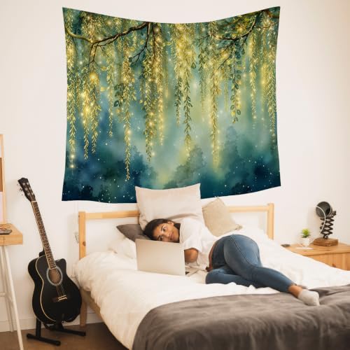 HUGANE Fantasy Willow Tree Tapestry Wall Decor 50x60 Inch - color: Colour-06