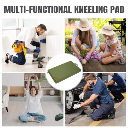 HappyPicnic Extra Thick Kneeling Pad, 1 Pack, Green, 17.5 x 11 x 2in - color: Green