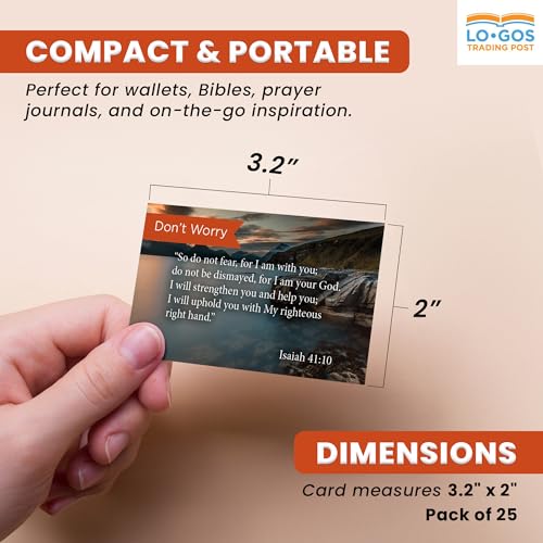 Logos Trading Post Isaiah 41:10 Pass It On Scripture Cards, Pack of 25 - color: Isaiah 41:10