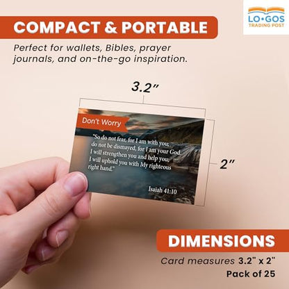 Logos Trading Post Isaiah 41:10 Pass It On Scripture Cards, Pack of 25 - color: Isaiah 41:10