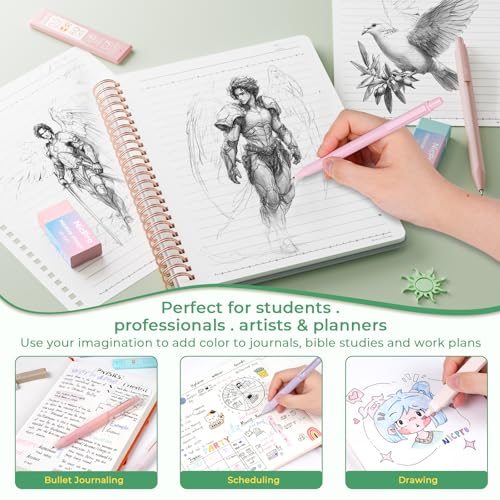 Nicpro 76PCS Bible Study Supplies Journaling Kit for Women Christian Gifts - color: Green