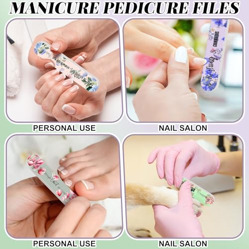 100 Christian Gifts for Women Bulk Floral Religious Nail Files - style: Lively
