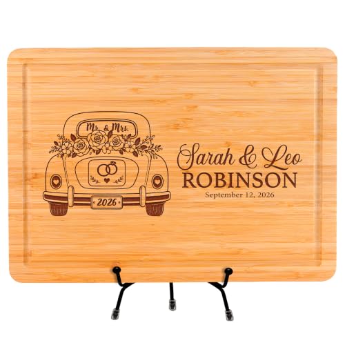 Custom Wood Engraved Outline Photo Cutting Board, Personalized Couple Picture Gift for Her Him, Anniversary Wedding Gifts 2026 2027, Engagement, Valentines, Mr and Mrs, Bridal, Bride Groom, Christmas