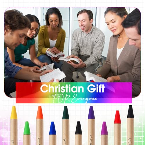 Marspark 100 Pcs Christian Pens Gift Bulk Bible Verse Retractable, Colorful - color: Colorful