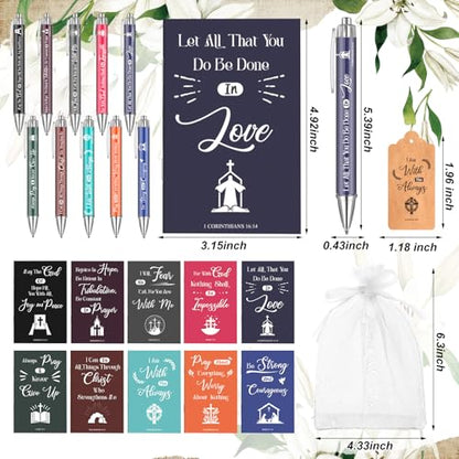 Qeeenar 200 Pcs Christian Gift Bulk Set Bible Verse, Dark, Inspirational - color: Dark, style: Inspirational