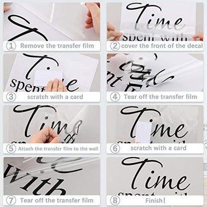 This is Us Crazy Loud Love Wall Decal Vinyl Love Quote Wall Decal Inspirational Family Quote Sticker Art Lettering Saying Home Decoration for Bedroom Living Room Office