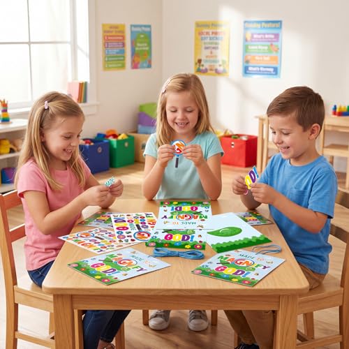 WorldBazaar 12 Pack VBS Magnify God Crafts for Kids Classroom Decor