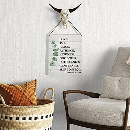 KongMoTree Fruit of the Spirit Wall Art Sign, Fruit of the Spirit Sign, Bible Verse Sign, Farmhouse Scripture Wall Decor, Galatians 5:22-23, Christian Gifts, 8x10 Inches - color: Galatians 5:22-23.