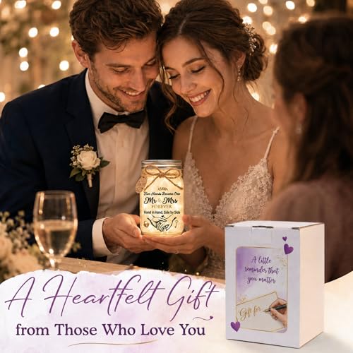 SOLMAY Wedding Gifts for Couples 2026, Mason Star Jar - color: Mason Wedding
