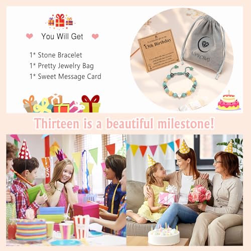 UPROMI To My Daughter/Granddaughter/Niece Bracelet Gifts for Girls - style: 13th Birthday