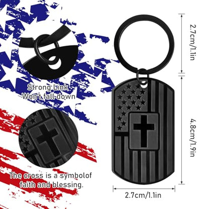 AXEN Christian Gifts for Men, Religious Keychain with Bible Verse Scripture for Dad, Son, Brother, Boyfriend - color: Style 1