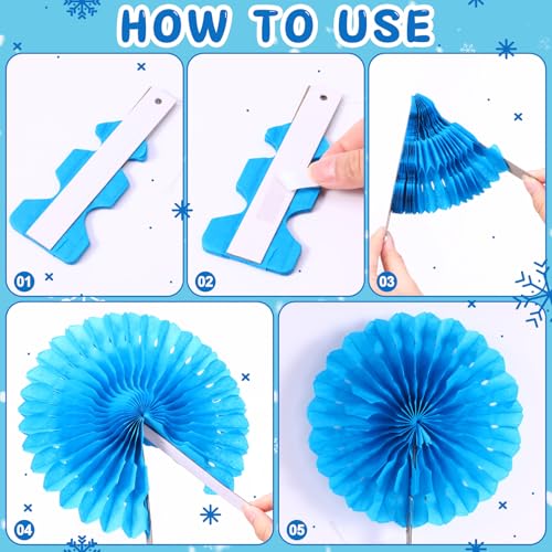 Gersoniel 79 Pcs Winter Bulletin Board Decorations Jesus Loves You Snow Much Classroom Decor 3D DIY Christmas Tree Paper Fans Snowman Snowflake Penguins Cutouts for Winter Xmas Home School Wall Decor - style: Winter