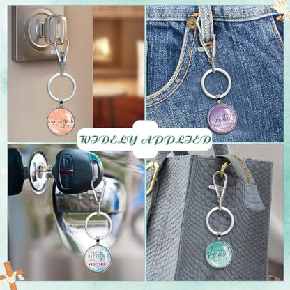 Fumete Christian Keychain Bulk for Wowen Men - style: Macaron Watercolors