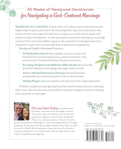 Newlywed Couple's Devotional: 52 Weeks of Everyday Scripture, Reflections, and Prayers for a God-Centered Marriage