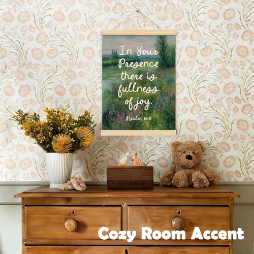 YZSLA Christian Home Decor,In Your Presence There Is Fullness of Joy - color: Bible-green